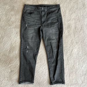 Risen jeans black distressed curvy fit size 1XL